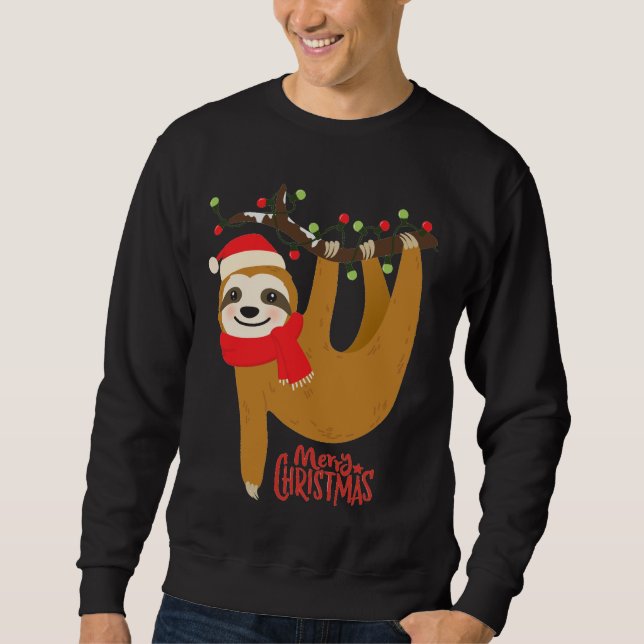Sudadera Merry Christmas Sloth | Vacaciones (Anverso)