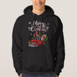 Sudadera Merry Christmas Xmas Tree Red Truck Parrot Santa H<br><div class="desc">Feliz Navidad Navidad Árbol de Navidad Camión Rojo Parrot Santa Hat</div>