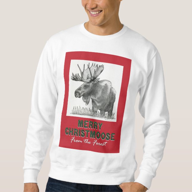 Sudadera Merry Christmoose (Anverso)