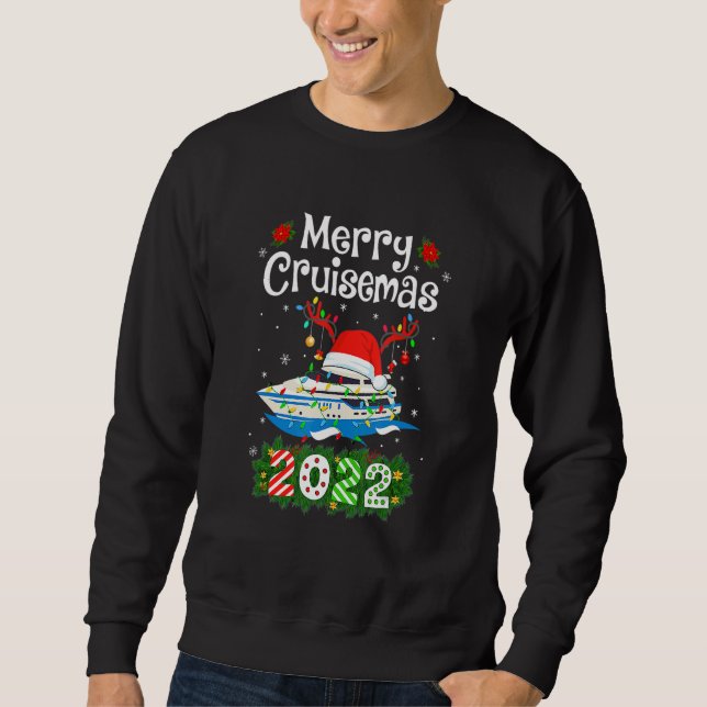 Sudadera Merry Cruisemas 2022 Christmas Santa Reindeer Crui (Anverso)