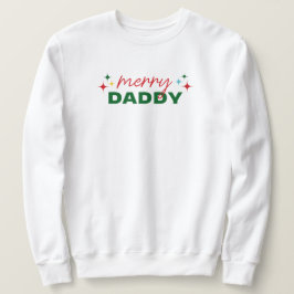 Sudadera Merry Daddy Cute Colorful Script Christmas