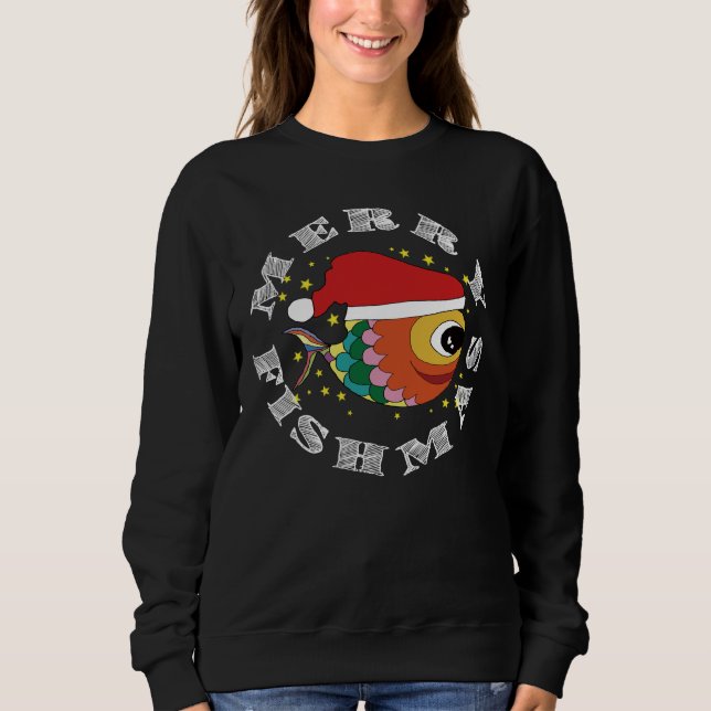 Sudadera Merry Fishmas (Anverso)