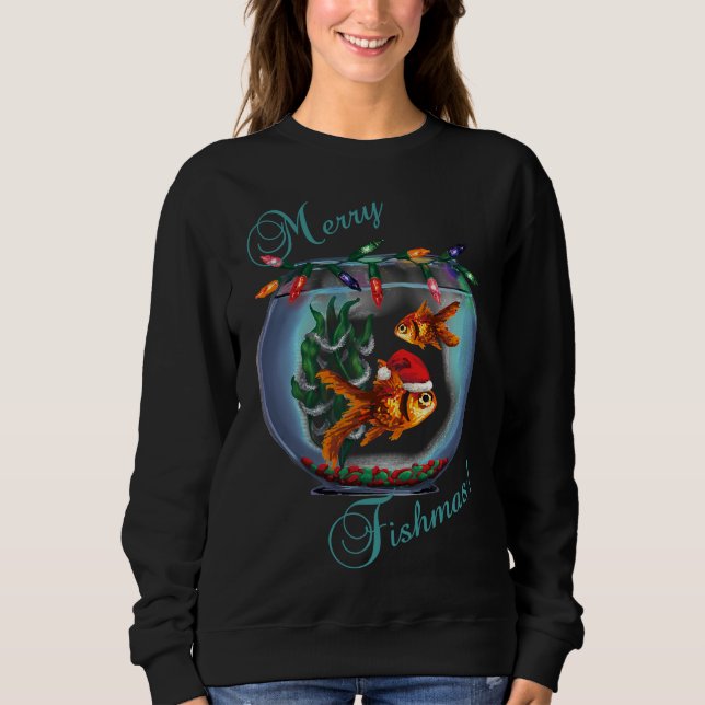Sudadera Merry Fishmas 347 (Anverso)