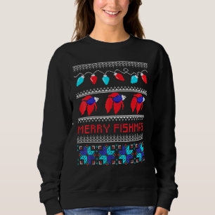 Sudadera Merry Fishmas Betta Fish Ugly Xmas