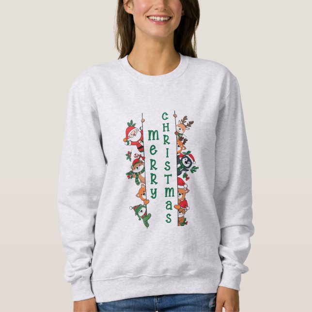 Sudadera Merry Paws and Ho-Ho-Ho (Anverso)