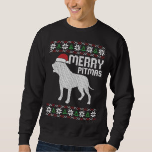 Sudadera Merry Pitbull Navidades de Pitmas Perro cachorro F