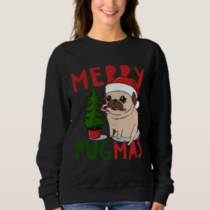 Sudadera Merry Pugmas Navidades Cute Pug camiseta clásica 5