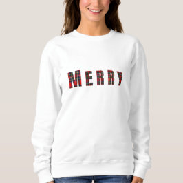 Sudadera MERRY Royal Stewart Red Christmas Plaid