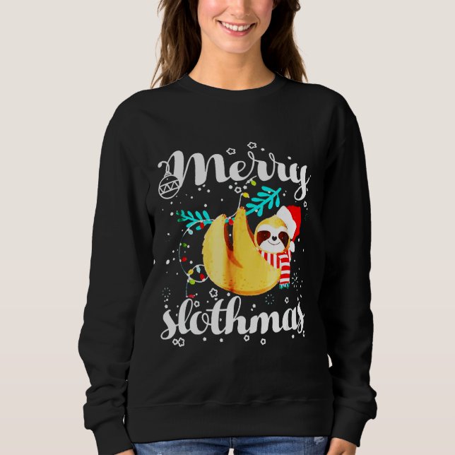 Sudadera Merry Slothmas 115 (Anverso)