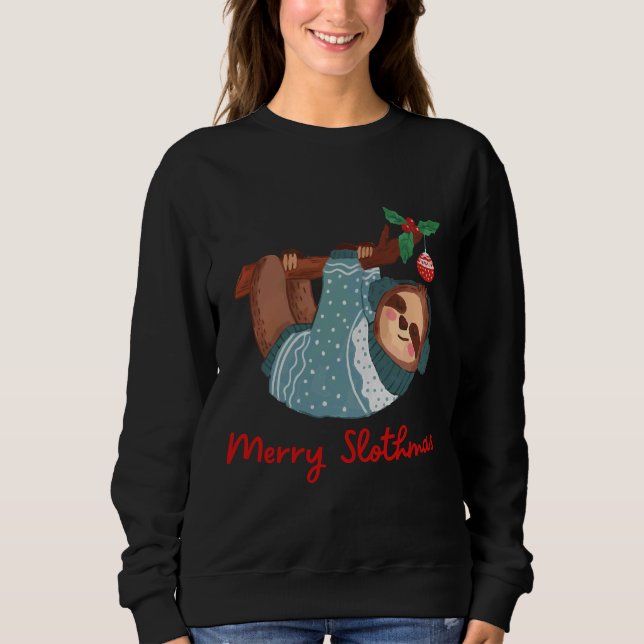 Sudadera Merry Slothmas 94 (Anverso)