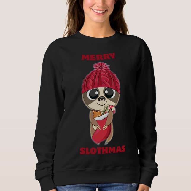 Sudadera Merry Slothmas Long (Anverso)