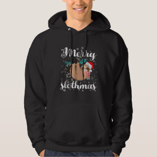 Sudadera Merry Slothmas T Navidades Pajama Por Slothmas T