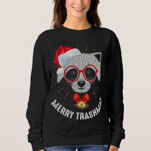 Sudadera Merry Trashmas Navidades divertidos Raccoon Trash 