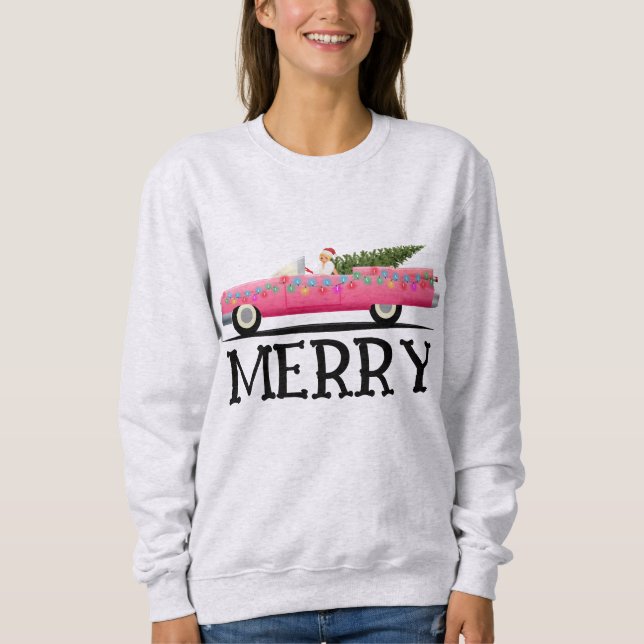 SUDADERA MERRY VINTAGE CADDY LADICE NAVIDADES (Anverso)