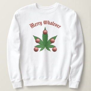 Sudadera Merry What Funny Weaf Leaf Christmas Tree