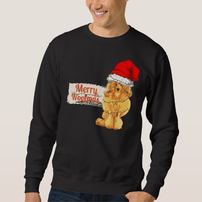 Sudadera Merry Woofmas Poodle Charismas (Anverso)