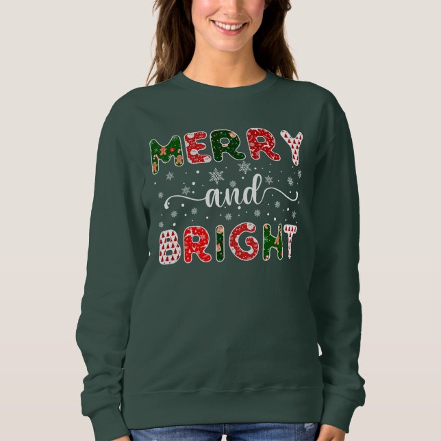 Sudadera Merry y Bright (Anverso)
