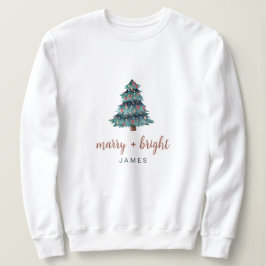 Sudadera Merry y Bright | Árbol de Navidad Boho