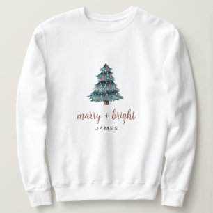 Sudadera Merry y Bright Árbol de Navidad Boho