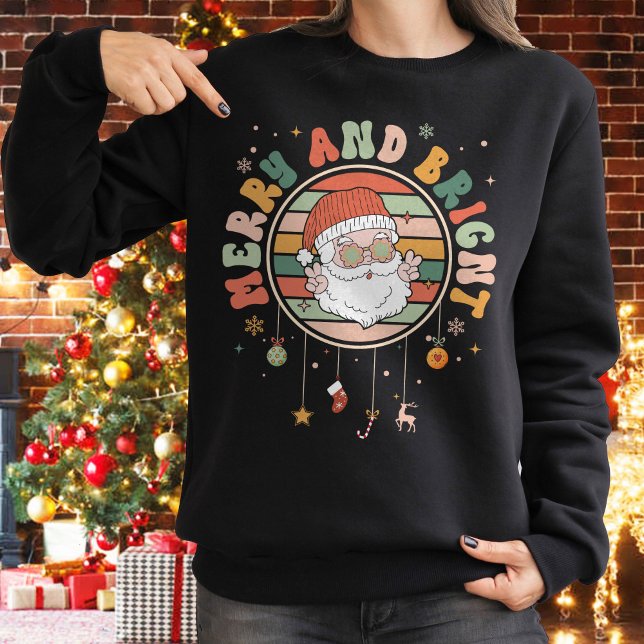 Sudadera Merry Y Bright , Navidades (Subido por el creador)