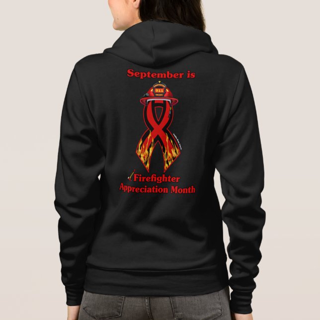 Sudadera Mes de Apreciación del Bombero (Reverso)