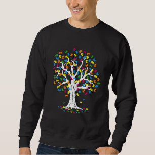 Sudadera Mes De Concienciación Sobre El Autismo En El Árbol