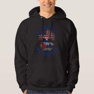 Sudadera Mes de herencia hispánica Bandera cubana norteamer