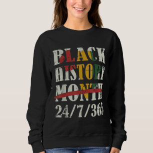 Sudadera Mes de historia negra 247365 con bandera del mapa 