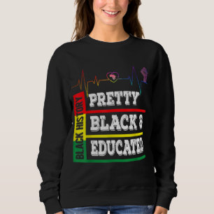 Sudadera Mes de historia negra Bonito corazón con educación
