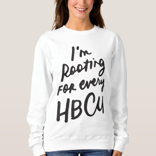 Sudadera Mes de historia negra de HBCU que estoy buscando p (Anverso)