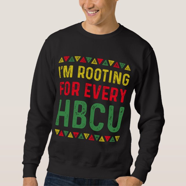 Sudadera Mes de historia negra de HBCU que estoy buscando p (Anverso)