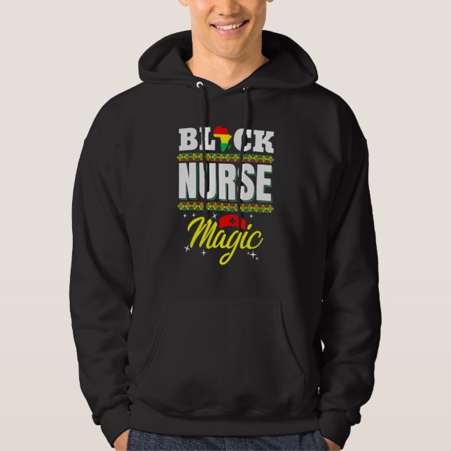 Sudadera Mes de Historia Negra de la Enfermería Afromágica  (Anverso)