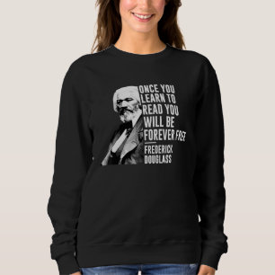 Sudadera Mes de historia negra, Frederick Douglass cita blm