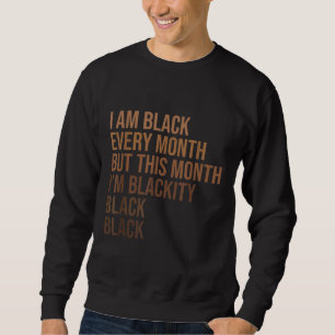 Sudadera Mes de historia negra mujer africana - negra