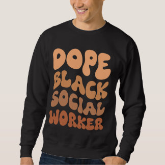 Sudadera Mes de historia negra trabajador social negro