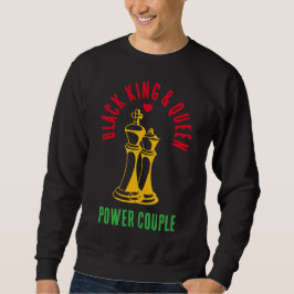 Sudadera Mes de historia negra VALENTINE King Queen Chess