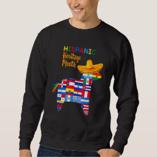 Sudadera Mes de la herencia hispánica Todos los países marc