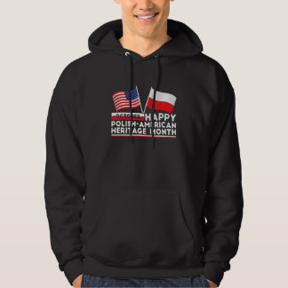 Sudadera Mes de la herencia polaco-americana Polonia Bander