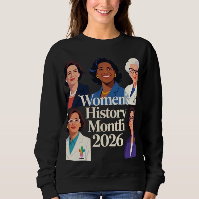 Sudadera Mes de la Historia de la Mujer 2026 (Anverso)