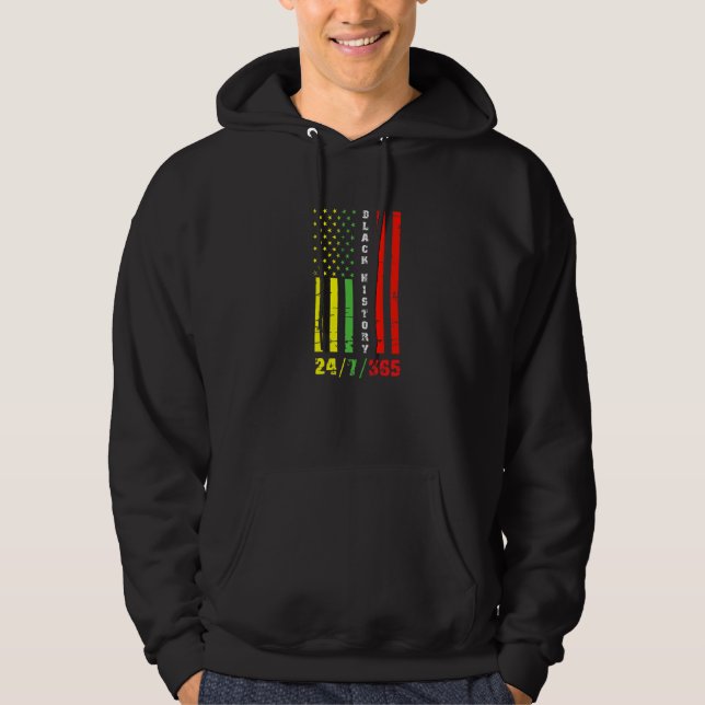 Sudadera Mes de la historia negra 247365 Bandera afroameric (Anverso)
