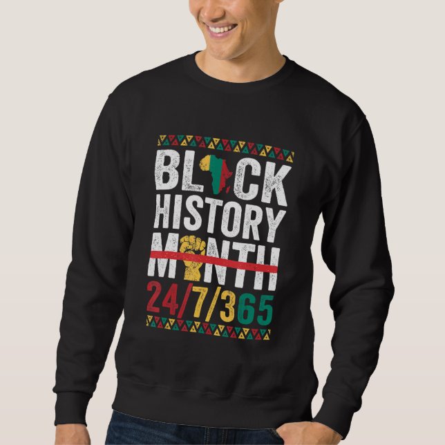 Sudadera Mes de la historia negra 247365 Hombres africanos  (Anverso)