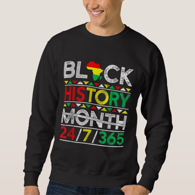Sudadera Mes de la historia negra 247365 Melanin negro afri (Anverso)