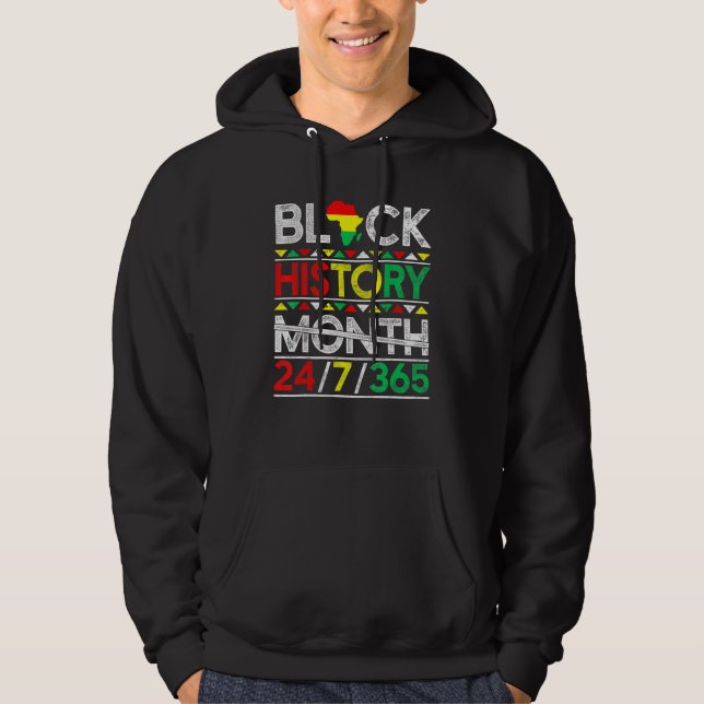 Sudadera Mes de la historia negra 247365 Melanin negro afri (Anverso)