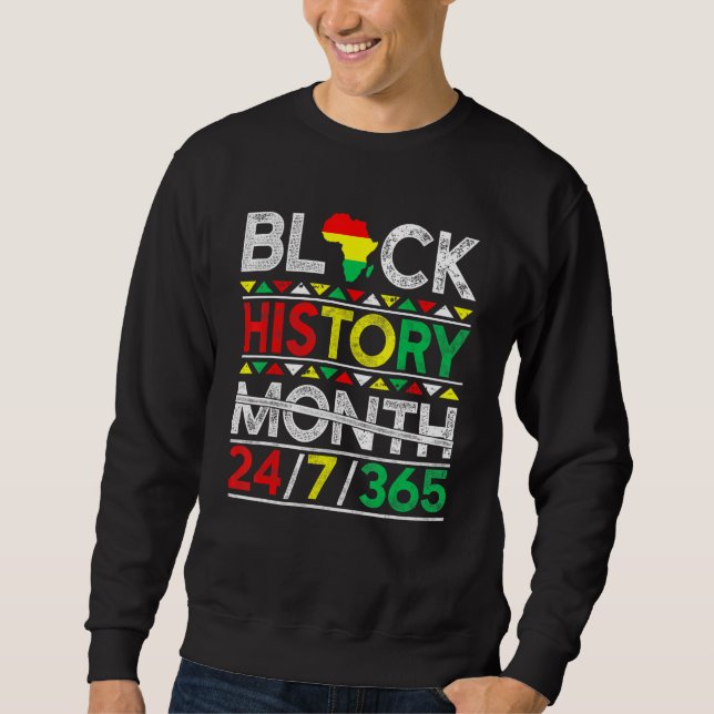 Sudadera Mes de la historia negra 247365 Melanin negro afri (Anverso)