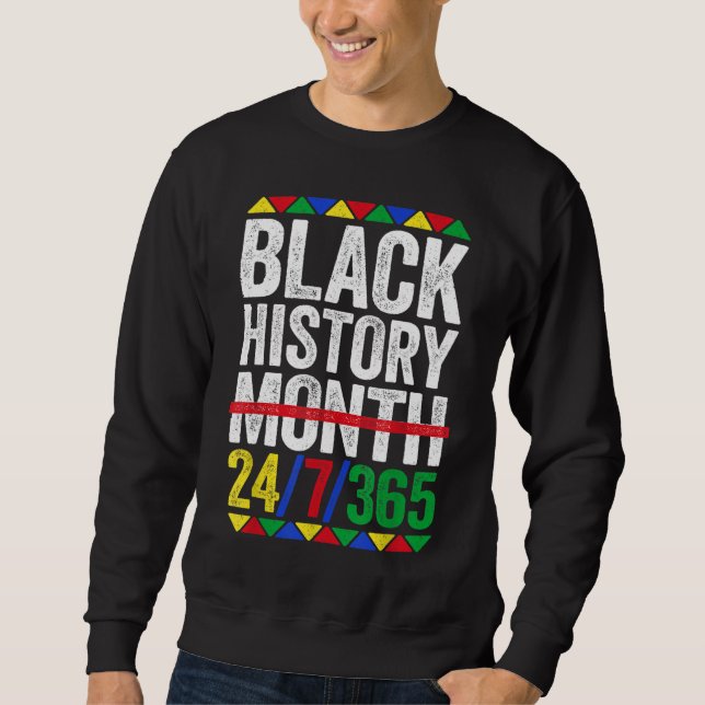 Sudadera Mes de la historia negra 247365 Orgullo negro (Anverso)