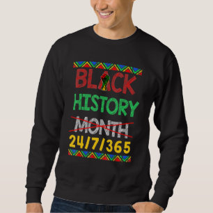 Sudadera Mes de la historia negra 24 Hombres Orgullo Africa