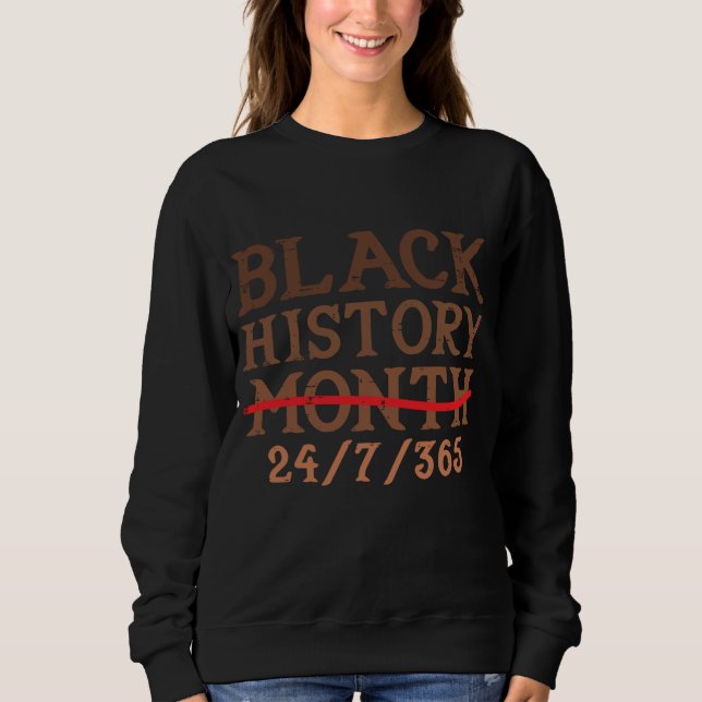 Sudadera Mes de la historia negra 24 Hombres Orgullo Africa (Anverso)
