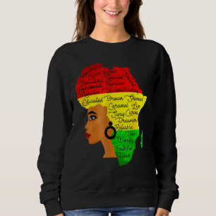 Sudadera Mes de la historia negra África El pelo del arte d