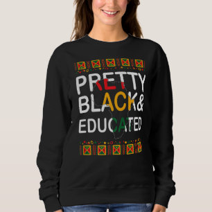 Sudadera Mes de la historia negra africana educada y negra 