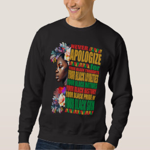 Sudadera Mes de la Historia Negra Afro Melanina